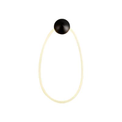 Arandela Taschibra Organic Tex180 Led Bivolt Preto 3000k Luz Amarela 15051066
