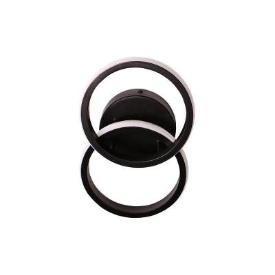 Plafon Taschibra Village Circle Led Bivolt Preto 3000k Luz Amarela 15050998