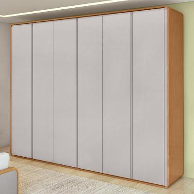 Guarda-roupa Casal 6 Portas Easy Like Amendoa Clean/off White