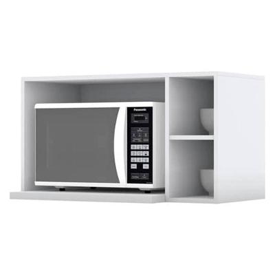 Armario Aereo Para Microondas Mdf 80 Cm Americana C557 Branco Henn