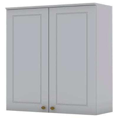 Armario Aereo 2 Portas Mdf 80 Cm Americana C356 Cinza Henn