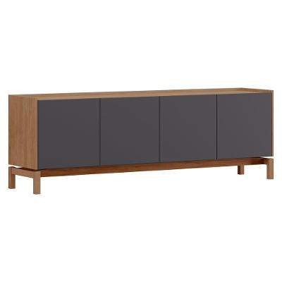 Rack Para Tv 65 Polegadas 2 Portas 2 Gavetas 180 Cm 2153 Tauari Concret Milani Store