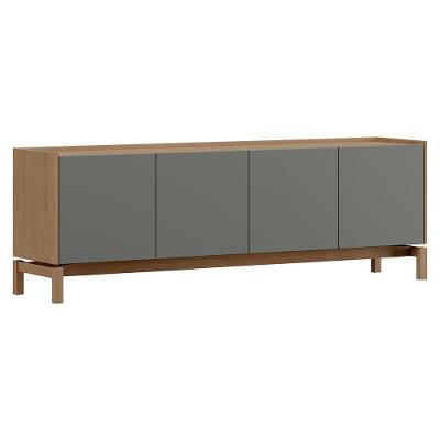 Rack Para Tv 65 Polegadas 2 Portas 2 Gavetas 180 Cm 2153 Oak Ferrolack Milani Store