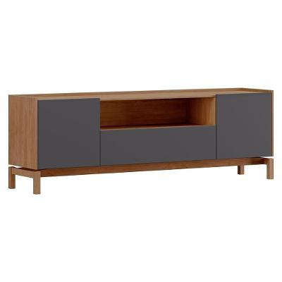 Rack Para Tv 65 Polegadas 2 Portas 1 Gaveta 180 Cm 2154 Tauari Concret Milani Store