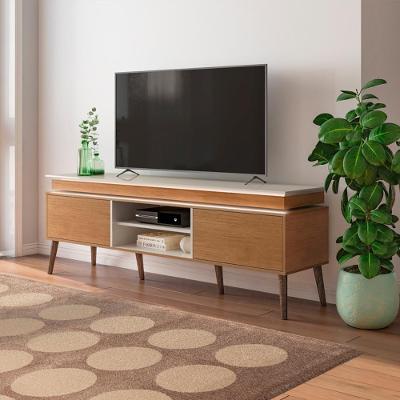 Rack Para Tv 75 Polegadas 2 Portas 180 Cm 4704 Cinamomo Off White Arly
