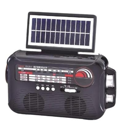 Radio Caixa De Som Placa Solar Bluetooth Lanterna Camping Portatil Emergencia Am Fm Usb Sd Retro Recarregavel Bivolt