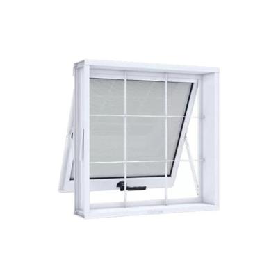 Janela Maxim-ar Em Aço Com Grade Quadriculada 50x50 R120 Evidence - Branco