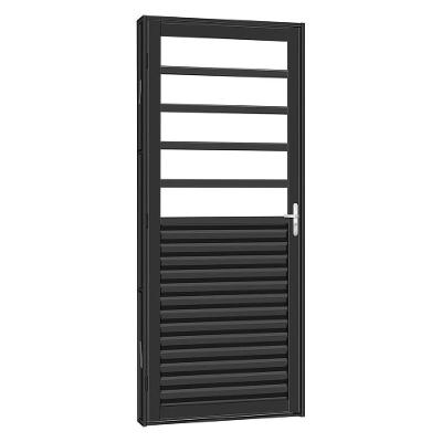 Porta De Aço Mista Laminada Tradição 83x215 R120 Abertura Esquerda