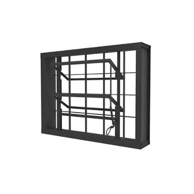 Vitrô Basculante Em Aço Com Grade Quadriculada 50x50 R120 Tradição