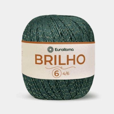 Barbante Euroroma Nº6 Brilho Ouro 400 Gr