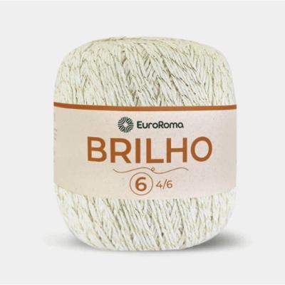 Barbante Euroroma Nº6 Brilho Ouro 400 Gr