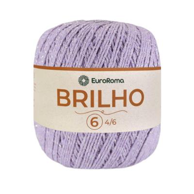 Barbante Euroroma Nº6 Brilho Prata 400gr