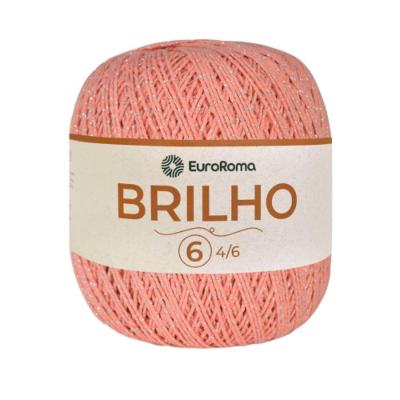 Barbante Euroroma Nº6 Brilho Prata 400gr