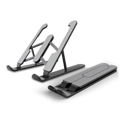 Suporte Portatil Ajustavel Para Notebook Com 6 Niveis Preto