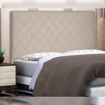 Cabeceira Baelon Decorativa Queen Size 1,60m Suede Bege G63 - Gran Belo