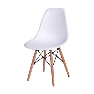 Cadeira Em Popipropileno Or-1102b Com Base Madeira Or Design Branco