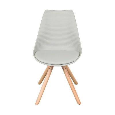 Cadeira Or-1137 Em Polipropileno Base De Madeira Or Design Cinza