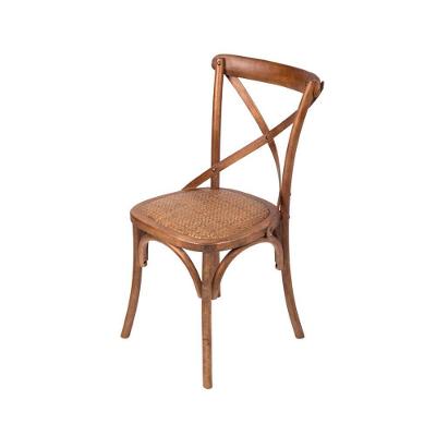 Cadeira Or-1150 Em Madeira E Assento Em Rattan Or Design Madeira Escura