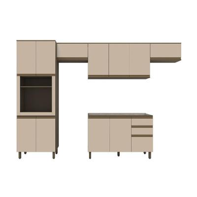 Cozinha Modulada 5 Peças Sem Tampo Connect Henn Duna/cristal