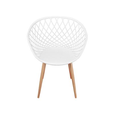 Cadeira Em Pp Or-1127 Base Metal Tom De Madeira Or Design Branco
