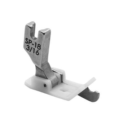 Pé Calcador Pesponto Teflon Lado Direito C. Guia Reta Industrial 5mm - Sp-18t 3-16