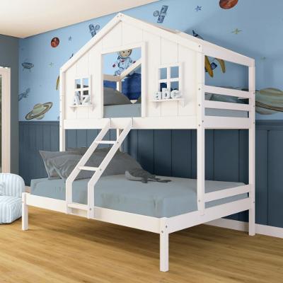 Beliche Casal/ Solteiro Casinha Dos Sonhos Madeira Maciça Branco Megamobilia