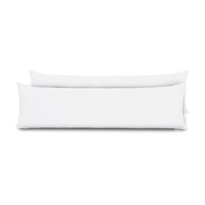 Kit 2 Fronhas Para Travesseiro De Corpo Slim 1,50cm X 50cm - Branco