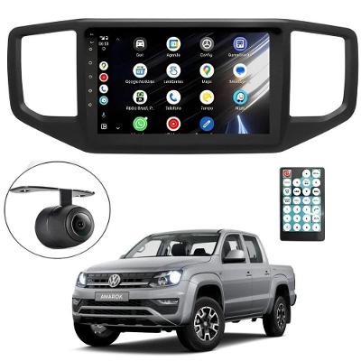 Central Multimídia Android 2 Din Amarok Moldura 9 Câmera Ré Bp