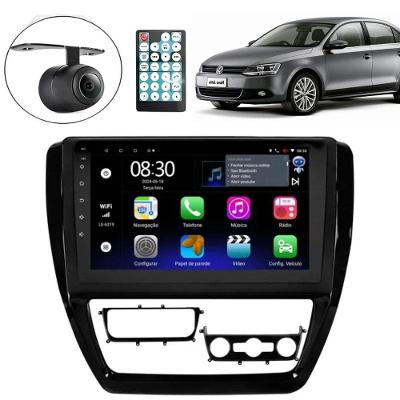 Central Multimídia Android 2 Din Jetta Moldura 9 Câmera Ré