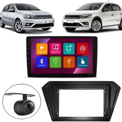 Central Multimídia Android 2 Din Gol G8 Moldura 9 Câmera Ré