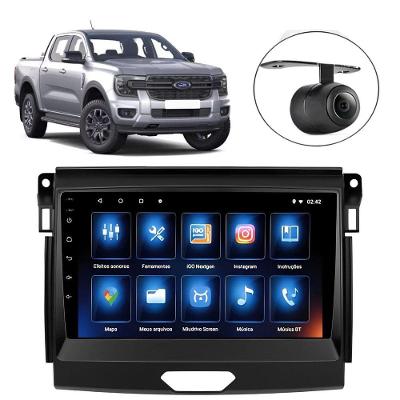 Central Multimídia Android 2 Din Ford Ranger Moldura 9 Câmera Ré