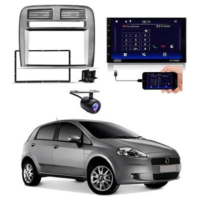 Central Multimidia Fiat Punto Carplay Android Auto Grafite