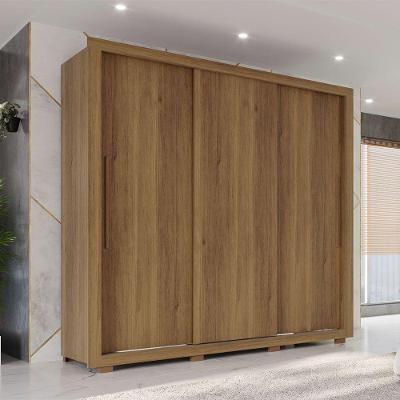 Guarda Roupa Panamá 3 Portas Sem Espelho Salleto Cinamomo