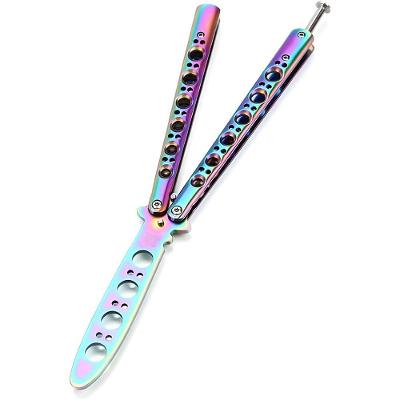 Canivete Butterfly De Treino Bsl-3 Rainbow Sem Corte