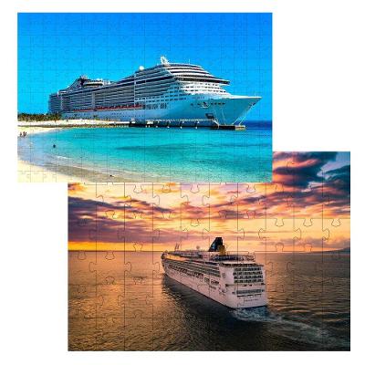 Kit 2 Quebra-cabeça Inclusivos Navios De Elite Em 60 Peças