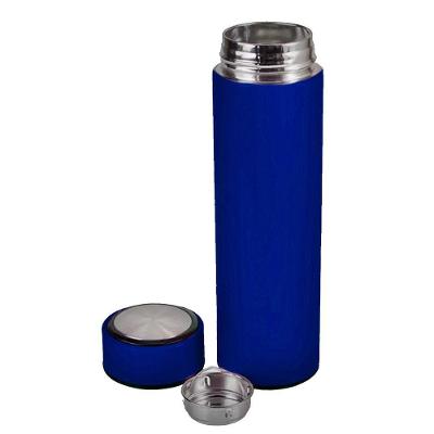 Garrafa Térmica Inox 500ml Quente Frio Tampa Azul Nº10