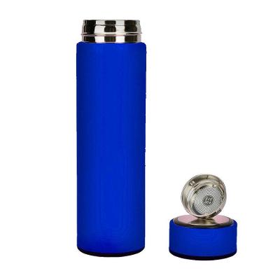 Garrafa Térmica Inox 500ml Quente Frio Tampa Azul Nº16