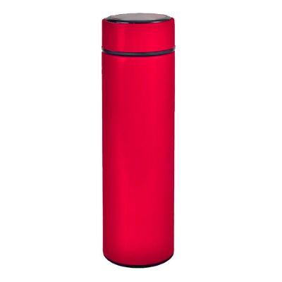 Garrafa Térmica Inox 500ml Quente Frio Tampa Vermelho Nº17