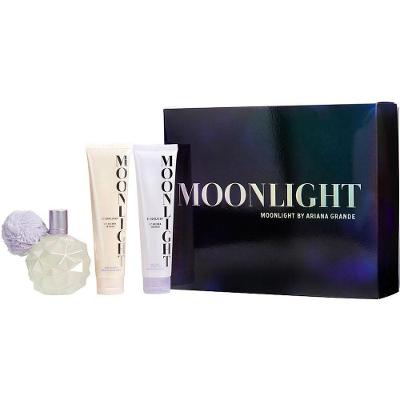 Cx De Presente Fem.moonlight Ariana Grande Eau Parfum 100 Ml+body Souffle 100 Ml+bath And Gel De Banho 100 Ml