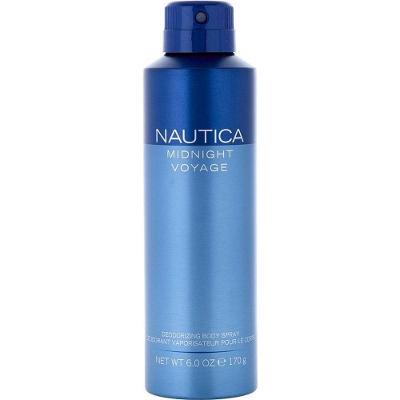 Água De Cheiro Masculina Nautica Midnight Voyage Deodorizing Spray Corporal 180 Ml