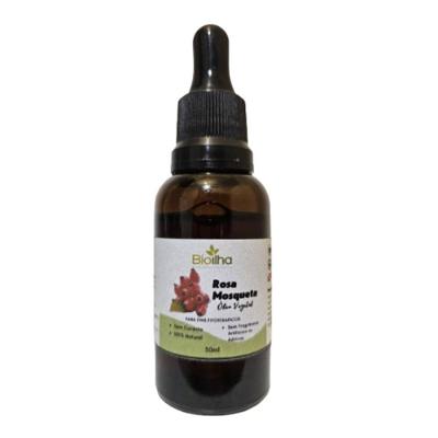 Óleo Vegetal De Rosa Mosqueta 100% Puro, Rosa Rubiginosa, Clareador, Elimina Manchas E Estrias- 30ml
