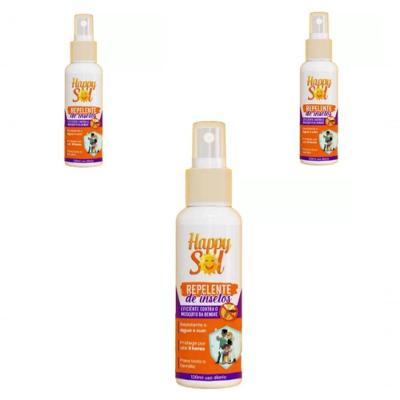 Repelente De Insetos Spray Happy Sol 120ml