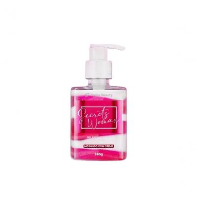 Gel Para Virilha Beijavel Morango Com Creme 240g Secrets Woman