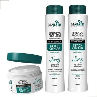 Kit Detox Capilar Antiresíduos Mahair (3 Itens)