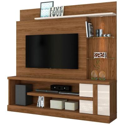 Estante Home Para Tv 55 Polegadas Alan Naturale Off White Madetec