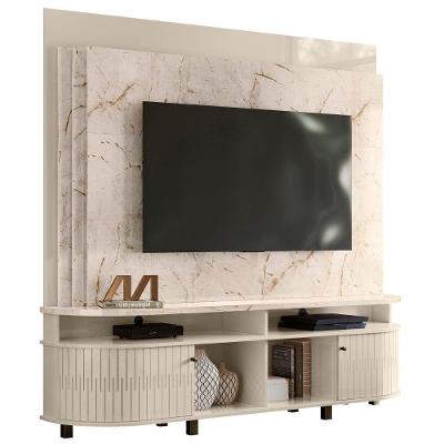 Estante Home Para Tv 65 Polegadas Daytona Calacata Off White Madetec