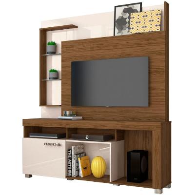 Estante Home Para Tv 50 Polegadas ícaro Naturale Off White Madetec