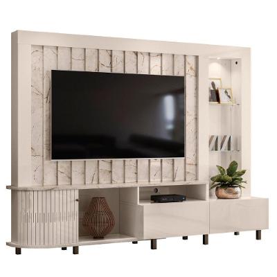 Estante Home Para Tv 70 Polegadas Le Mans Calacata Off White Madetec