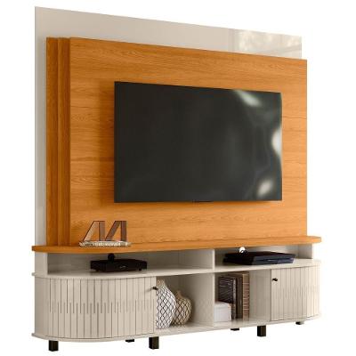 Estante Home Para Tv 65 Polegadas Daytona Cinamomo Off White Madetec