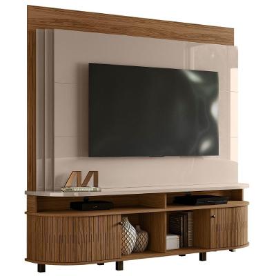 Estante Home Para Tv 65 Polegadas Daytona Fendi Naturale Madetec